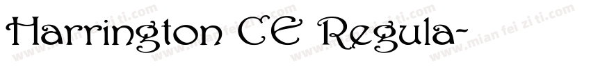 Harrington CE Regula字体转换